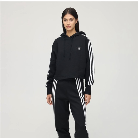 Adidas Crop Hoodie - Picture 1 of 7